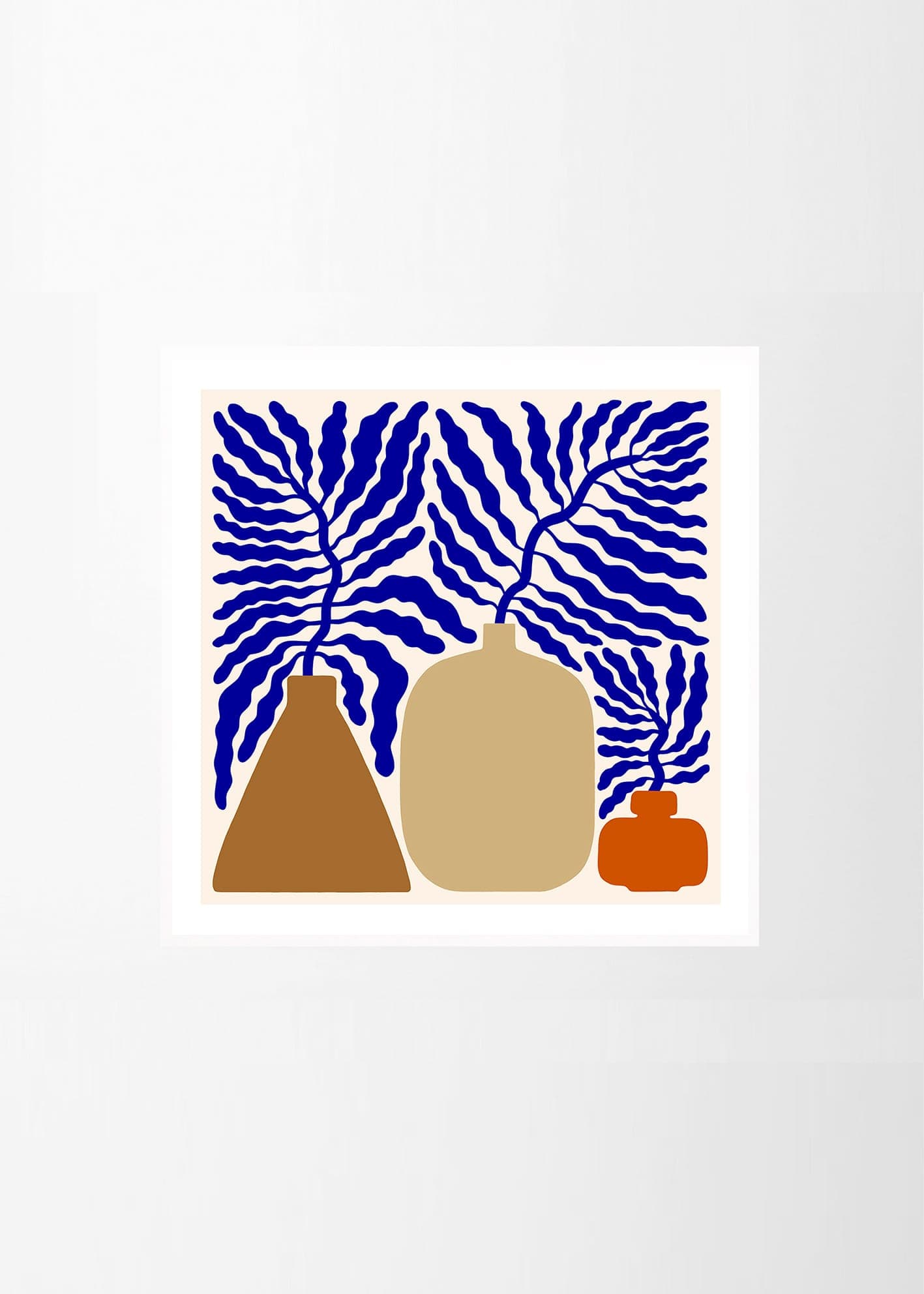THE POSTER CLUB Poster Πόστερ, Put Me In A Vase, Linnéa Andersson, (100x100)cm, Μπλε/Καφέ , Sustainable Paper, THE POSTER CLUB