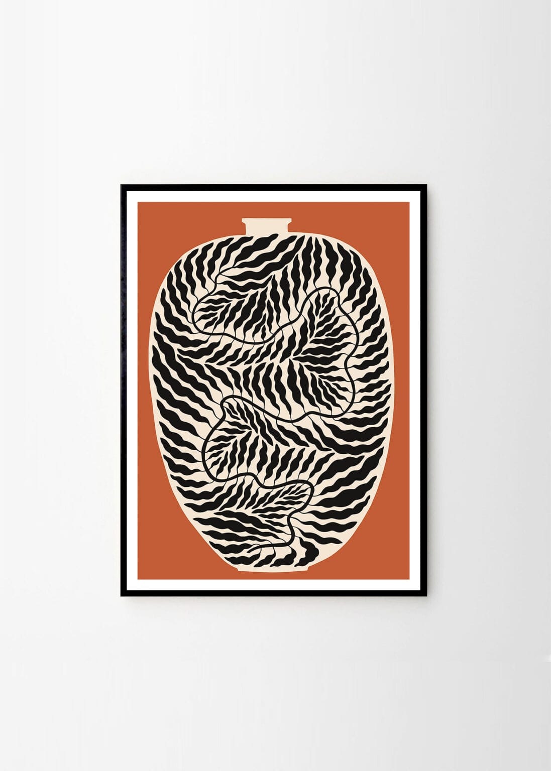 THE POSTER CLUB Poster Πόστερ, Urn Terracotta, Linnéa Andersson, (50x70cm), Τερακότα/Μαύρο, Sustainable Paper, THE POSTER CLUB