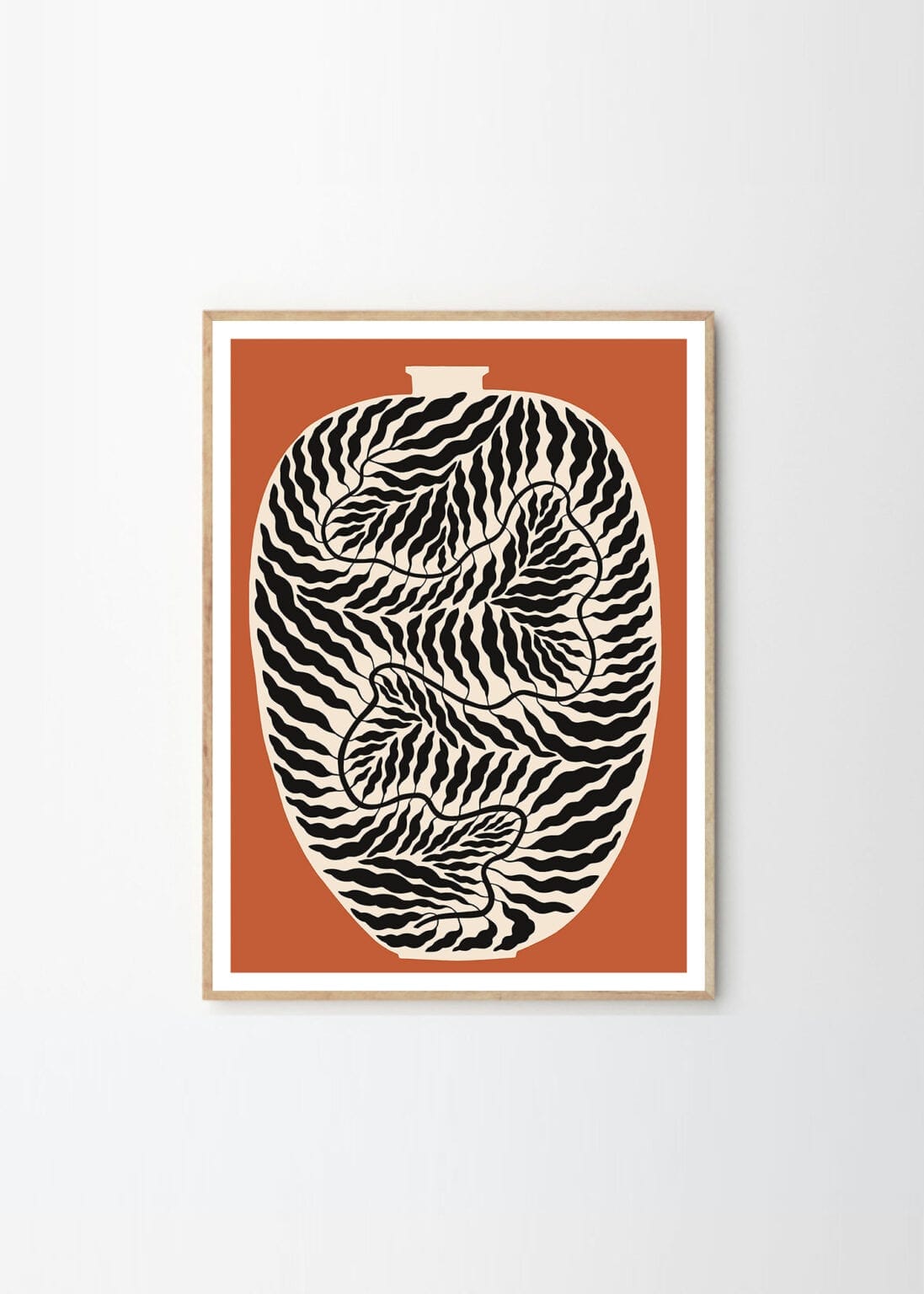 THE POSTER CLUB Poster Πόστερ, Urn Terracotta, Linnéa Andersson, (50x70cm), Τερακότα/Μαύρο, Sustainable Paper, THE POSTER CLUB