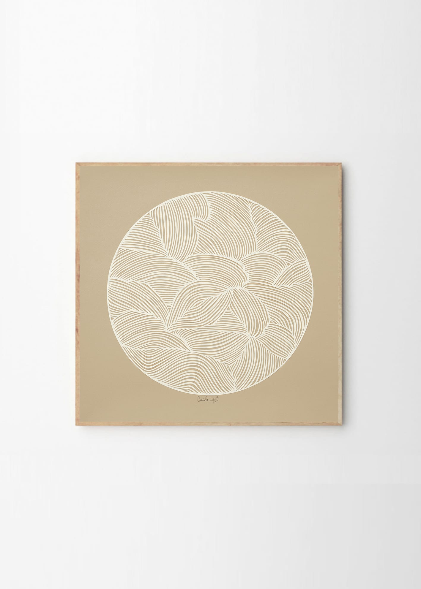 THE POSTER CLUB Poster Πόστερ, Moon No. 01, Little Detroit,  (50x50cm), Εκρού/Μπεζ, Sustainable Paper, THE POSTER CLUB