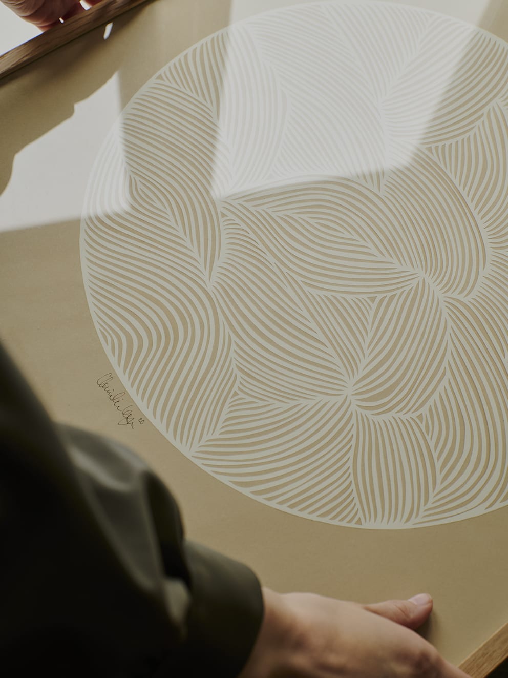 THE POSTER CLUB Poster Πόστερ, Moon No. 01, Little Detroit,  (50x50cm), Εκρού/Μπεζ, Sustainable Paper, THE POSTER CLUB