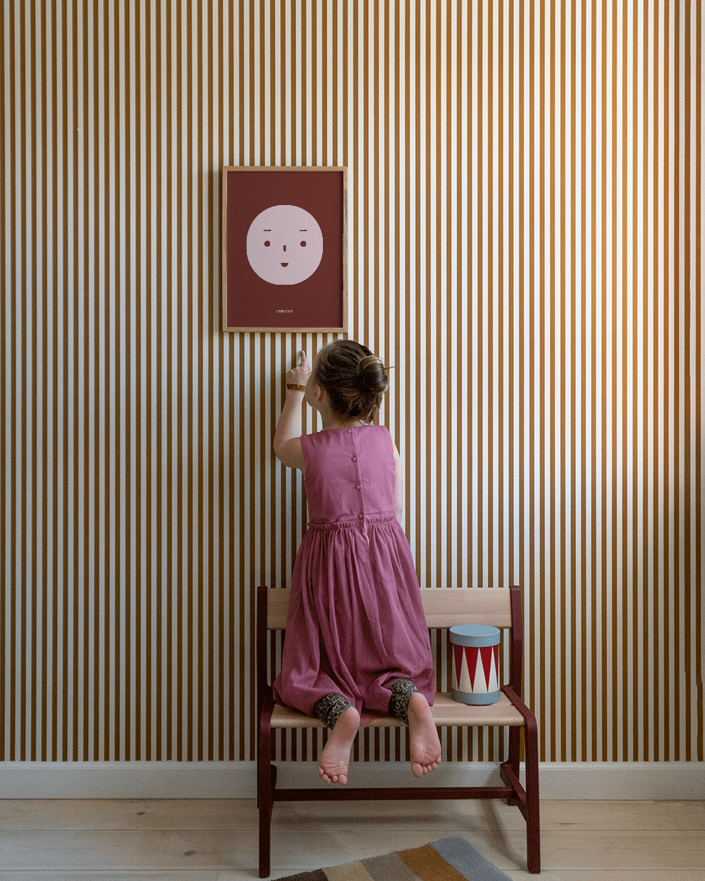 PAPER COLLECTIVE Poster Πόστερ, Curious Feeling, Ροζ/Καφέ 30Χ40, Sustainable Paper, Paper Collective