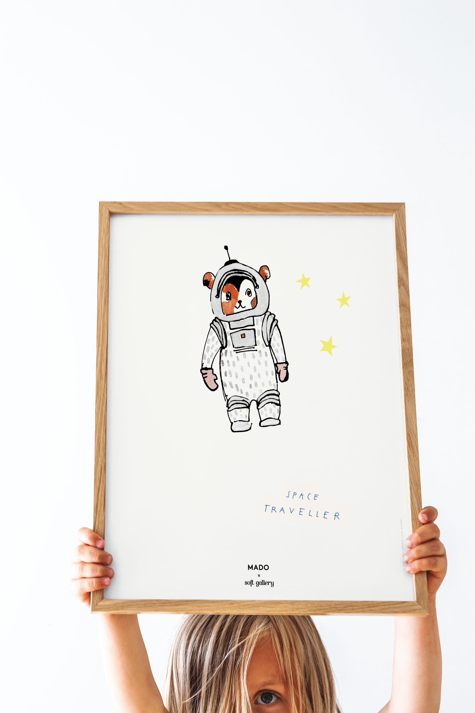 PAPER COLLECTIVE Poster Πόστερ, Space Traveller, 30Χ40, Γκρι/Καφέ, Sustainable Paper, PAPER COLLECTIVE