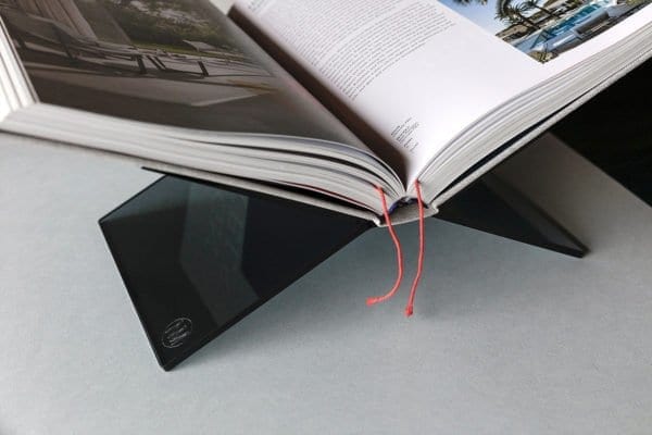 Hintsdeco Books Στάντ Βιβλίου Βάση Βιβλίου, Smoked, Φιμέ Γκρι, Plexiglas, 29,5×17×15 cm, Hintsdeco