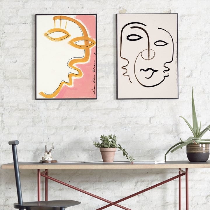 PAPER COLLECTIVE Poster Πόστερ,  We Are One, 30x40, Μπεζ/Μαύρο, Sustainable Paper, PAPER COLLECTIVE