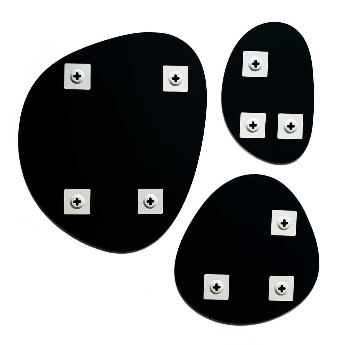 Καθρέφτης Τοίχου Silver - Bronze Γκρι Διαφανής Σετ Των 3 τμχ W37.5 x H35.5 / W46 x H53.3 / W23.2 x H35 cm INCADO