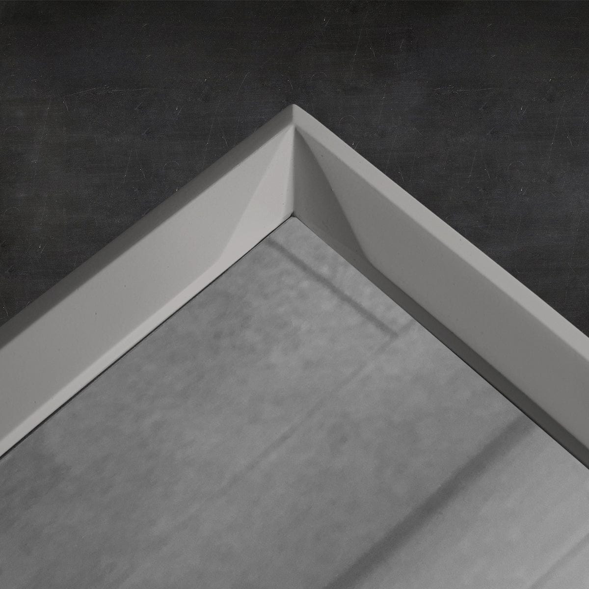 INCADO Καθρέφτης Καθρέφτης Τοίχου Γυαλί Τετράγωνος Liv Με Πλαίσιο Ανθρακί Τσιμέντο 70x70 cm INCADO
