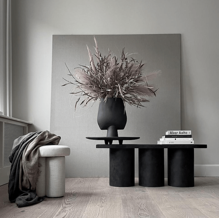 101 COPENHAGEN Βάζο Sphere Square Κεραμικό Βάζο Big Μαύρο 16x33x43cm 101 COPENHAGEN