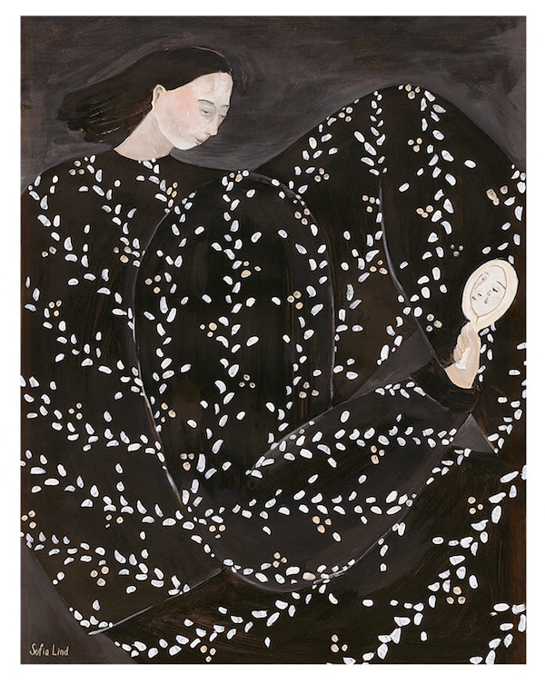 THE POSTER CLUB Poster Πόστερ, Mirror Mirror, Sofia Lind, (40x50 cm), Μαύρο, Sustainable Paper, THE POSTER CLUB