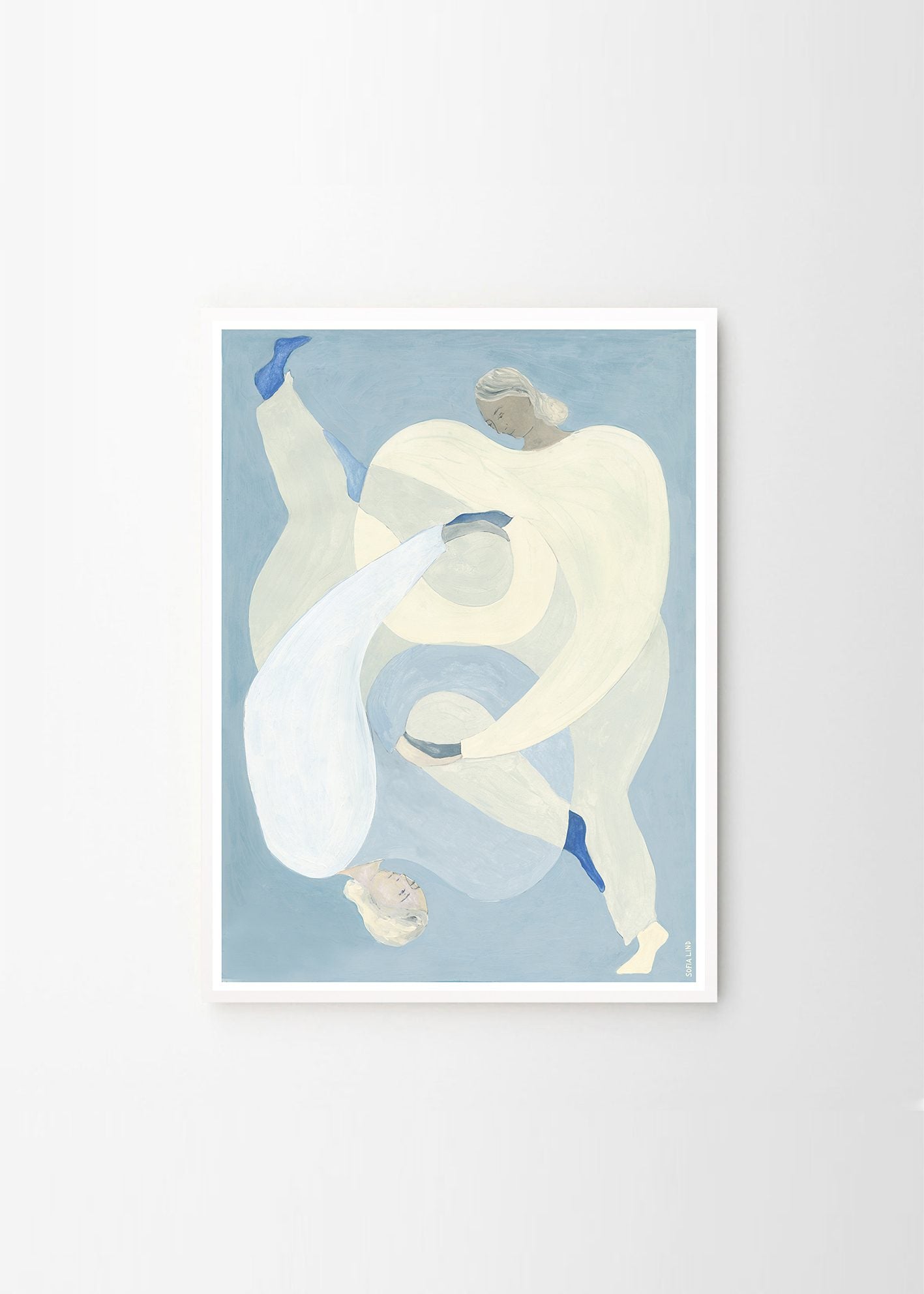 THE POSTER CLUB Poster Πόστερ, Sofia Lind, Hold You - Blue (50x70) cm, Γαλάζιο Sustainable Paper, THE POSTER CLUB