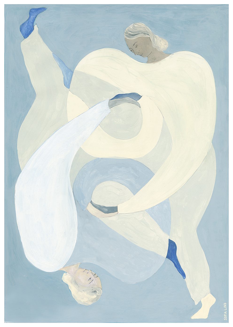THE POSTER CLUB Poster Πόστερ, Sofia Lind, Hold You - Blue (50x70) cm, Γαλάζιο Sustainable Paper, THE POSTER CLUB