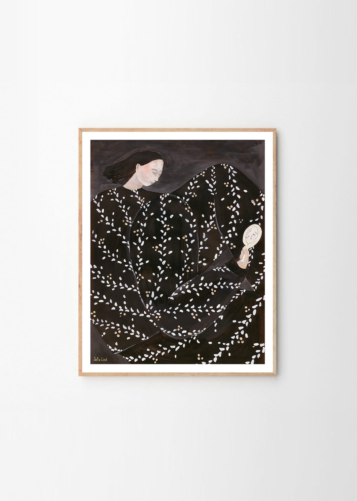THE POSTER CLUB Poster Πόστερ, Mirror Mirror, Sofia Lind, (40x50 cm), Μαύρο, Sustainable Paper, THE POSTER CLUB