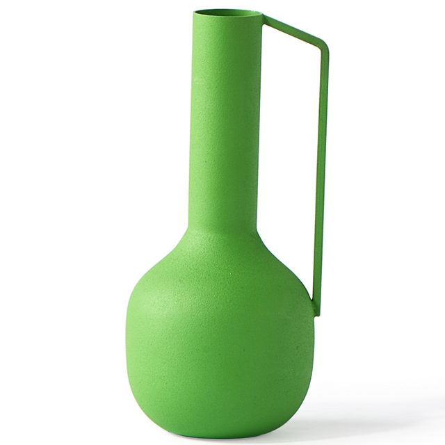 Βάζo Roman Πράσινο Μεταλλικό L11 x W11 x H25cm POLSPOTTEN