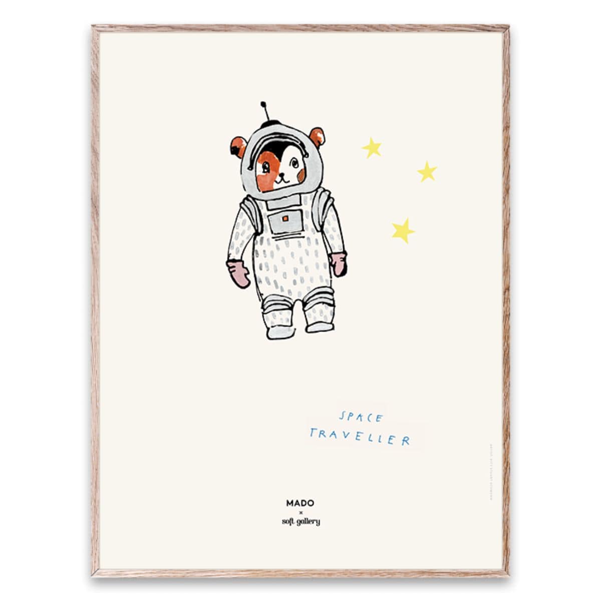 PAPER COLLECTIVE Poster Πόστερ, Space Traveller, 30Χ40, Γκρι/Καφέ, Sustainable Paper, PAPER COLLECTIVE