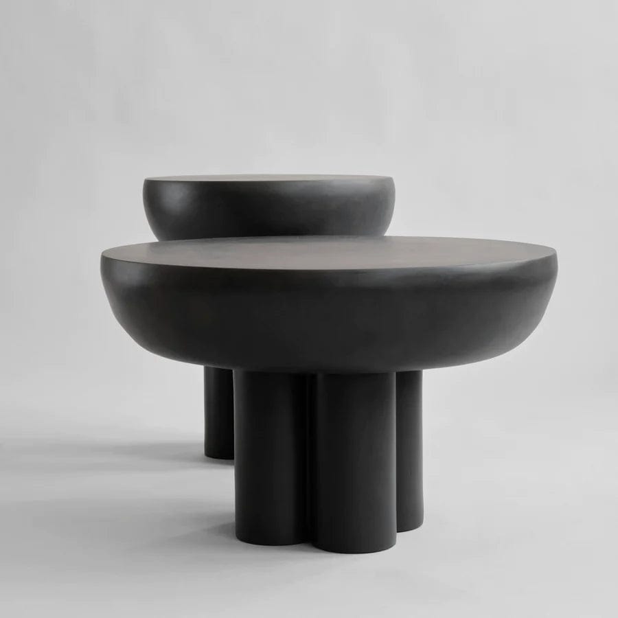 101 COPENHAGEN Coffee Table Τραπέζι Crown Table Tall Low Σκούρο Καφέ-Mαύρο, Fiber Concrete 50x45x45cm 101 COPENHAGEN