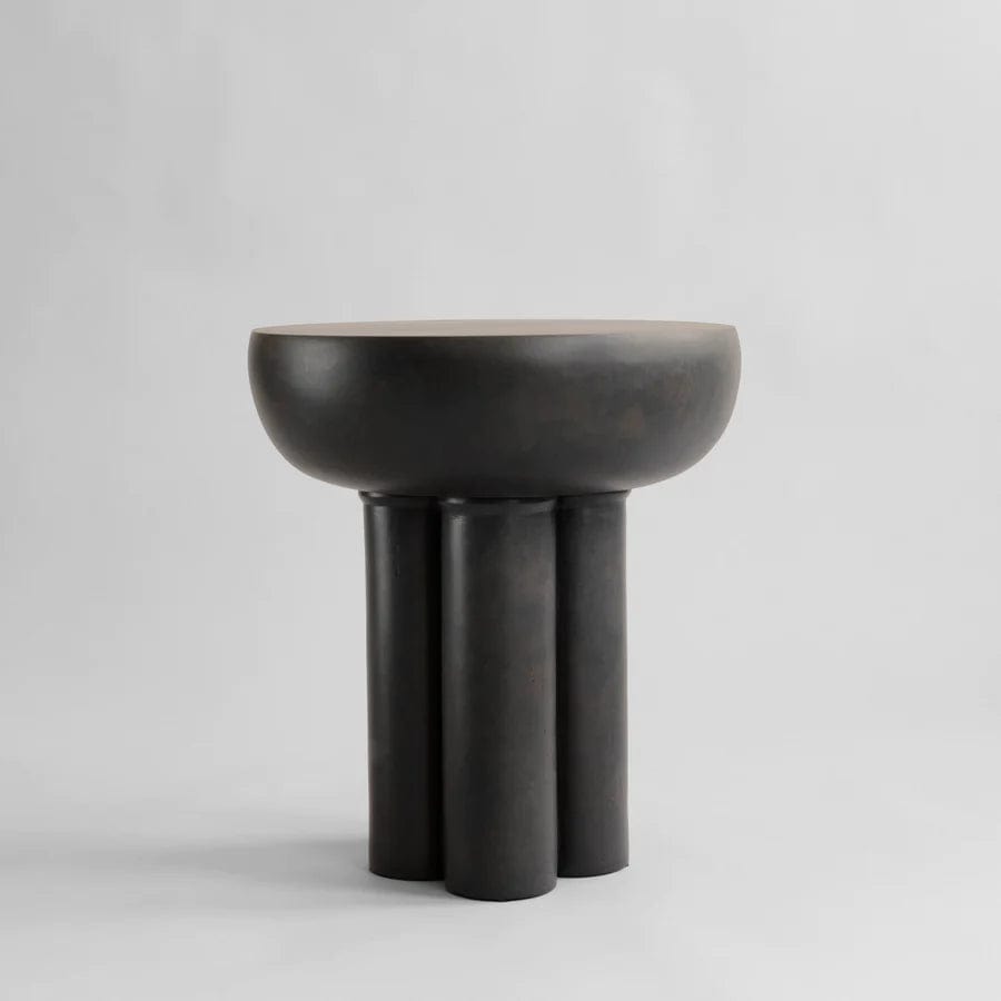 101 COPENHAGEN Coffee Table Τραπέζι Crown Table Tall Σκούρο Καφέ-Μαύρο Fiber concrete 101 COPENHAGEN