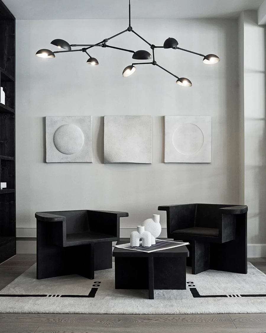 101 COPENHAGEN Φωτιστικό οροφής Φωτιστικό Οροφής, Drop Chandelier, Αλουμίνιο/Ορείχαλκος/Σίδερο, Μπρονζέ 102,5x155cm, 101 COPENHAGEN