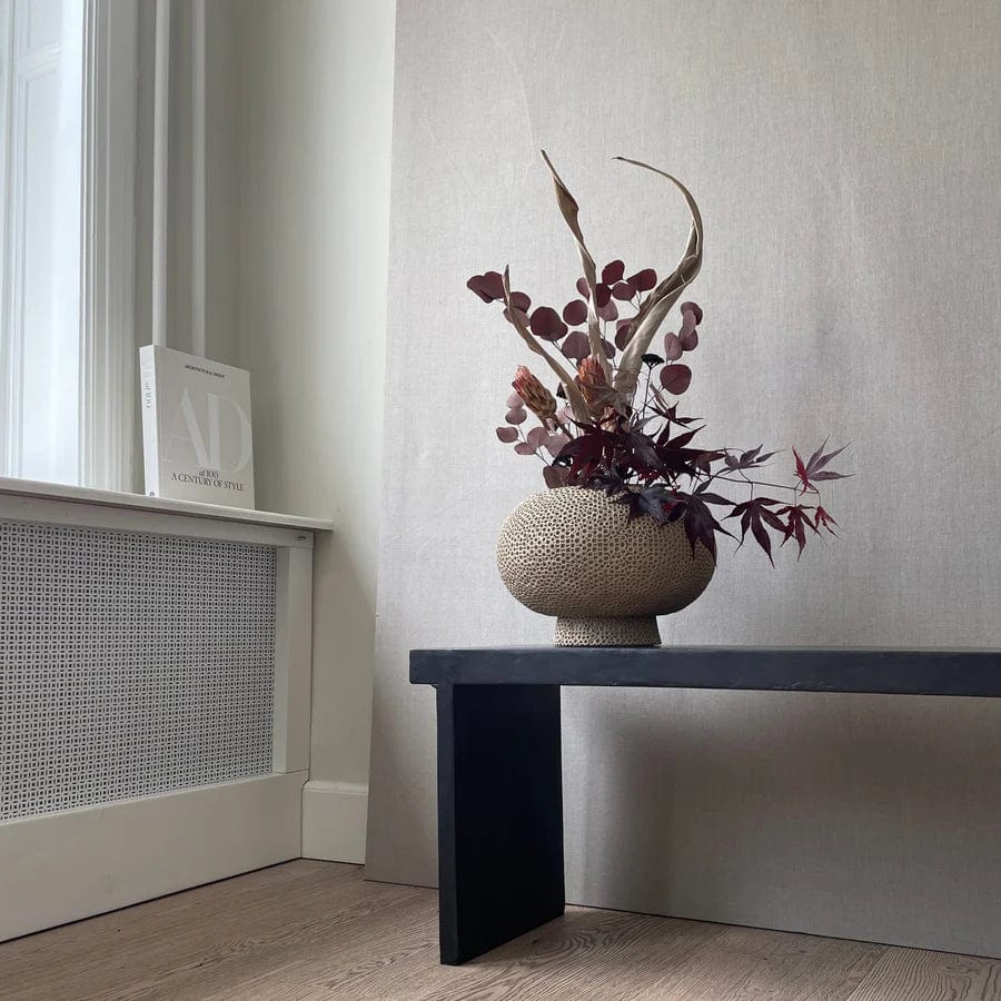 101 COPENHAGEN Βάζο Kabin Shisen Βάζο Κεραμικό Μπεζ L35xW35xH23,5cm 101 COPENHAGEN