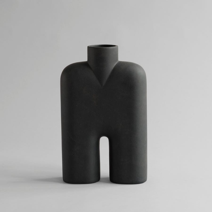 101 COPENHAGEN Βάζο Βάζο, Cobra Tall Medio, Κεραμικό, Καφέ-Μαύρο, 28x10x45cm 101 COPENHAGEN
