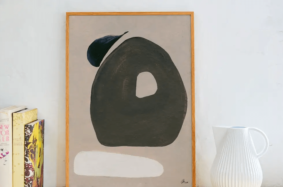 PAPER COLLECTIVE Poster Πόστερ, Softness, 50x70, Μπεζ/Μαύρο, Sustainable Paper, PAPER COLLECTIVE