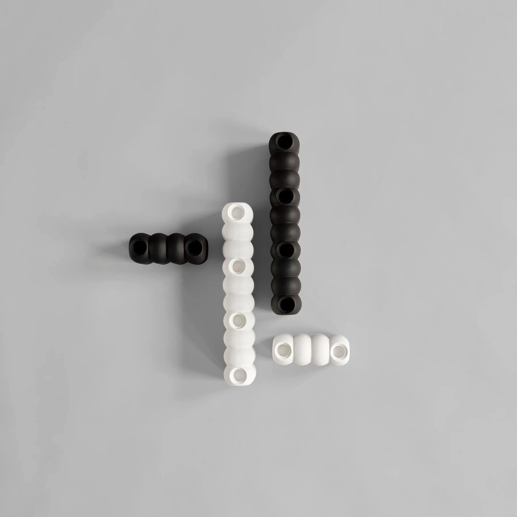 101 COPENHAGEN Κηροπήγιο Κηροπήγιο Tube Mini Kεραμικό Άσπρο L14.5xW6xH11cm, 101COPENHAGEN
