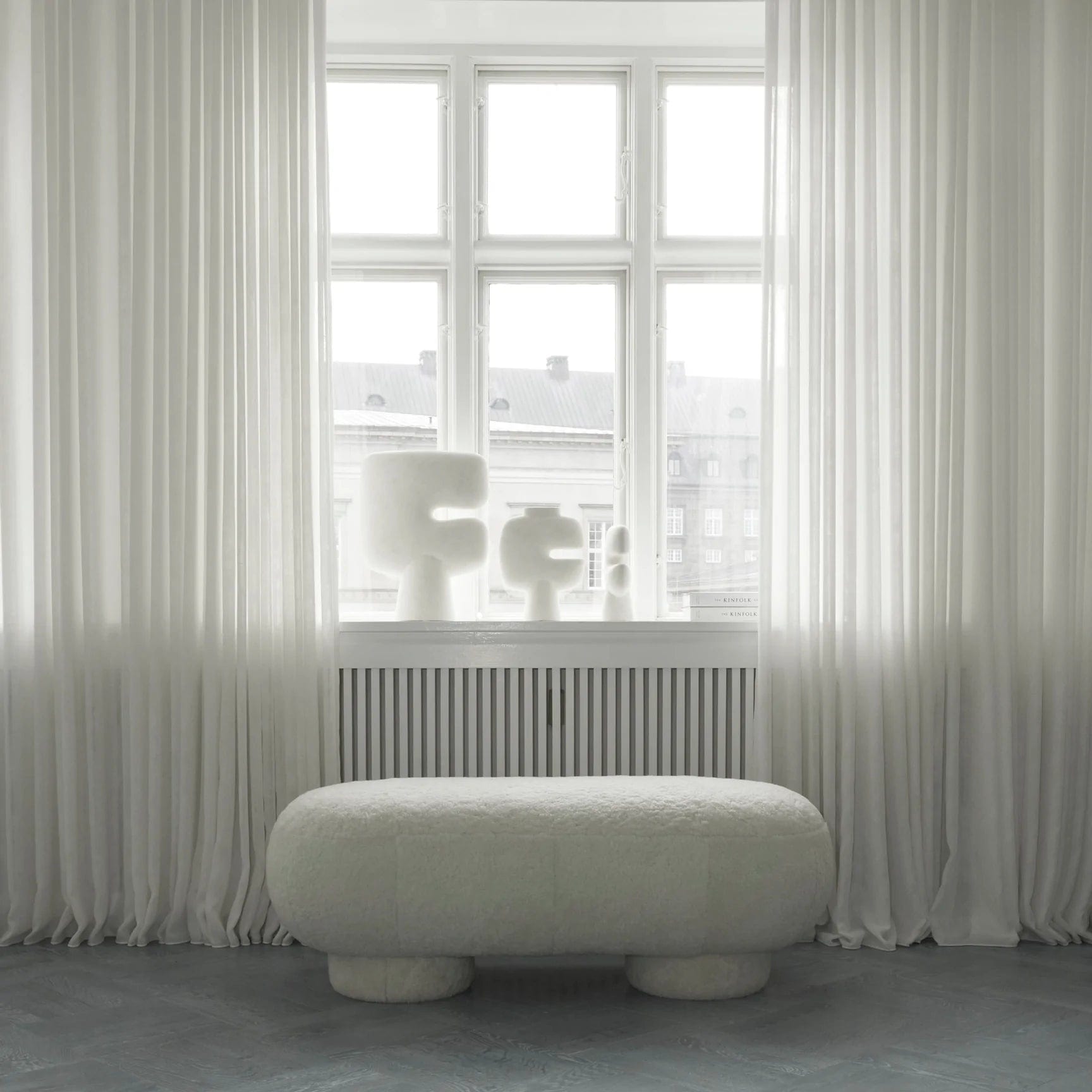 101 COPENHAGEN Βάζο Βάζο, Tribal, Mini, Άσπρο, Κεραμικό, 25x8x20cm, 101 COPENHAGEN