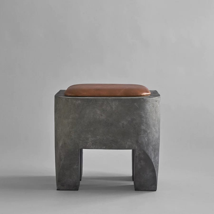 Μαξιλάρι Sculpt Δέρμα Ταμπά H3 cm x W42 cm x L34 cm 101 COPENHAGEN
