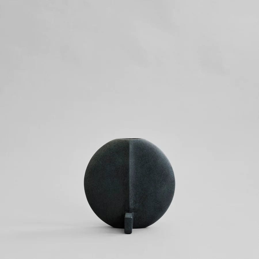 101 COPENHAGEN Βάζο Βάζο, Guggenheim, Pettite, Μαύρο, Κεραμικό, 23x12x23cm, 101 COPENHAGEN
