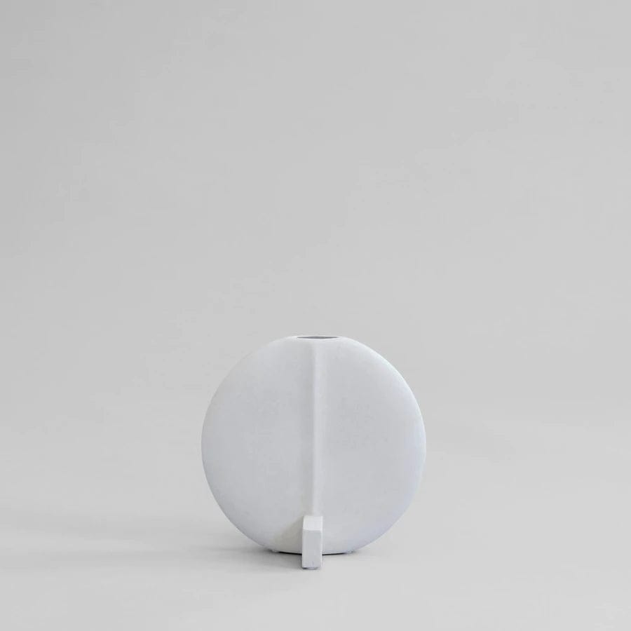 101 COPENHAGEN Βάζο Guggenheim Κεραμικό Βάζο Pettite Άσπρο 23x12x23cm 101 COPENHAGEN