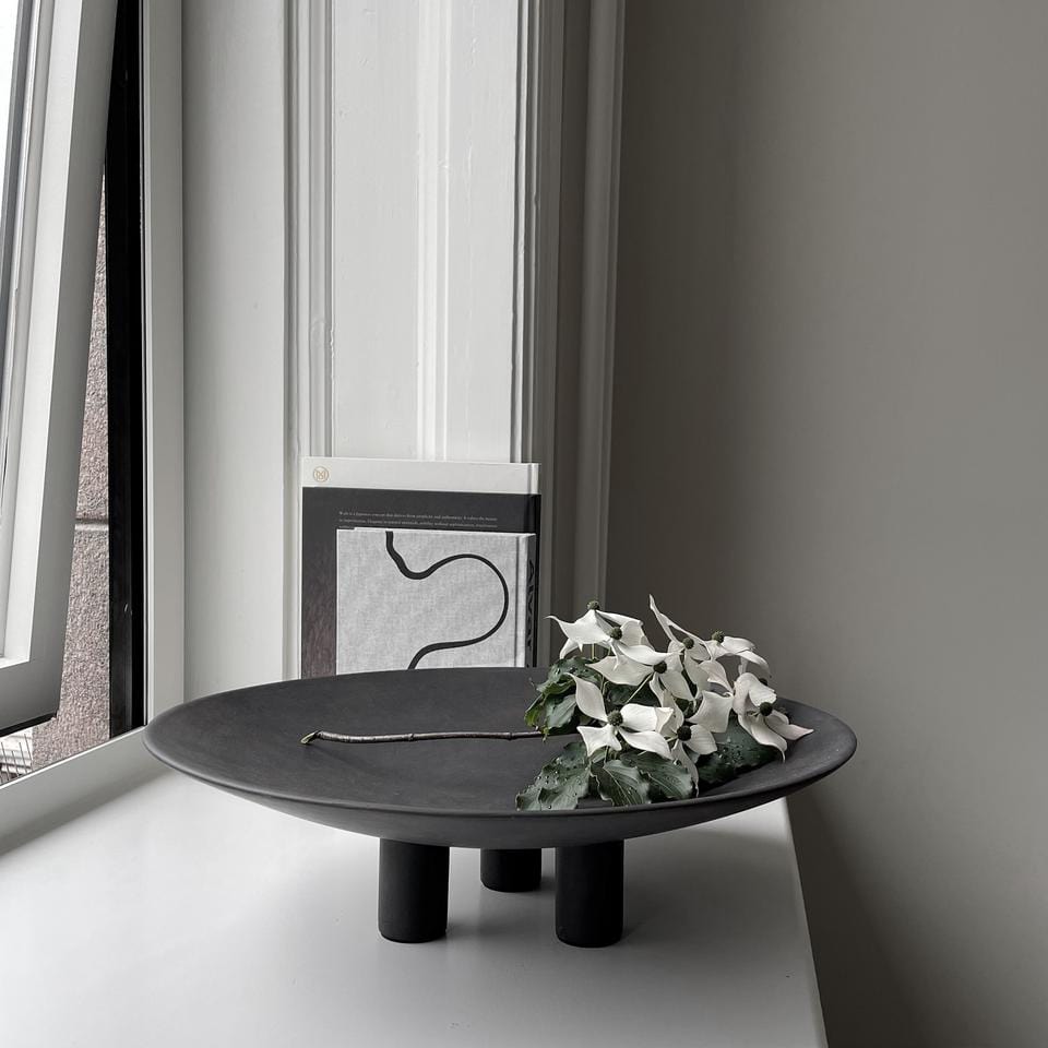 101 COPENHAGEN Διακοσμητική Πιατέλα Πιατέλα, Duck, Big, Σκούρο Καφέ, Κεραμική, 14x45x45cm, 101 COPENHAGEN