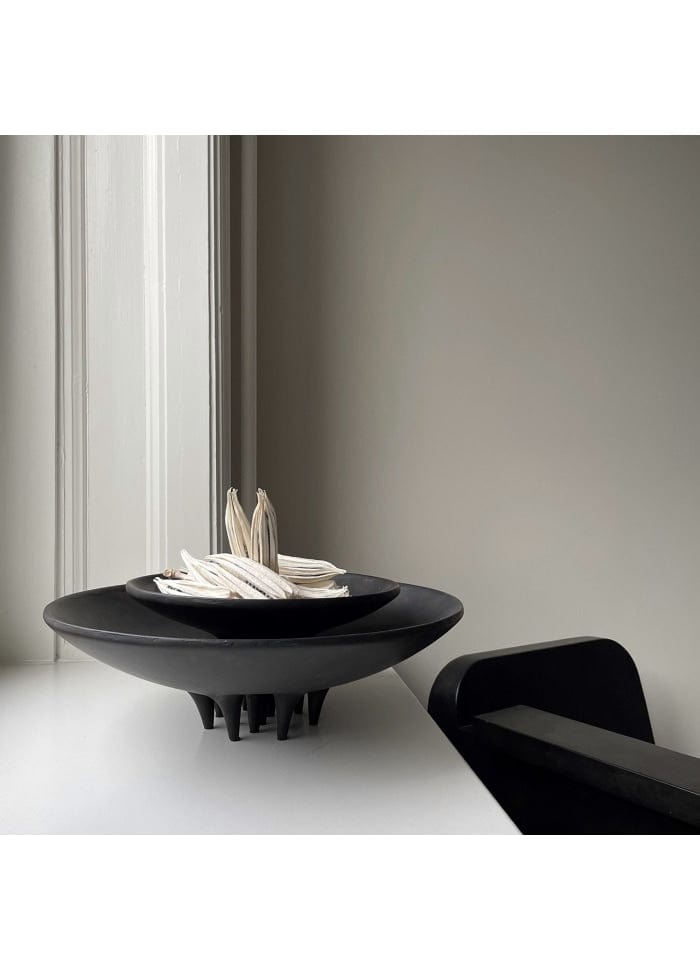 101 COPENHAGEN Διακοσμητική Πιατέλα Διακοσμητική Πιατέλα, Μedousa Mini, Καφέ/Μαύρο, Κεραμικό, L30xW30x H9cm,101 COPENHAGEN