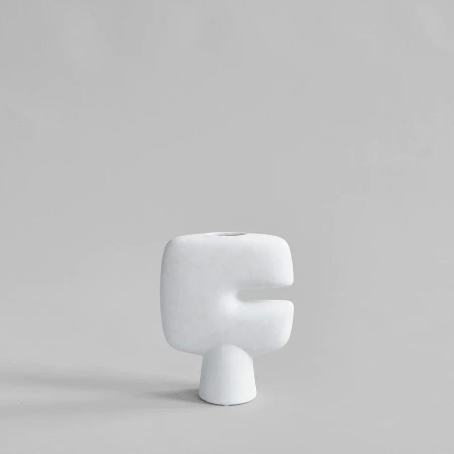 101 COPENHAGEN Βάζο Βάζο, Tribal, Mini, Άσπρο, Κεραμικό, 25x8x20cm, 101 COPENHAGEN