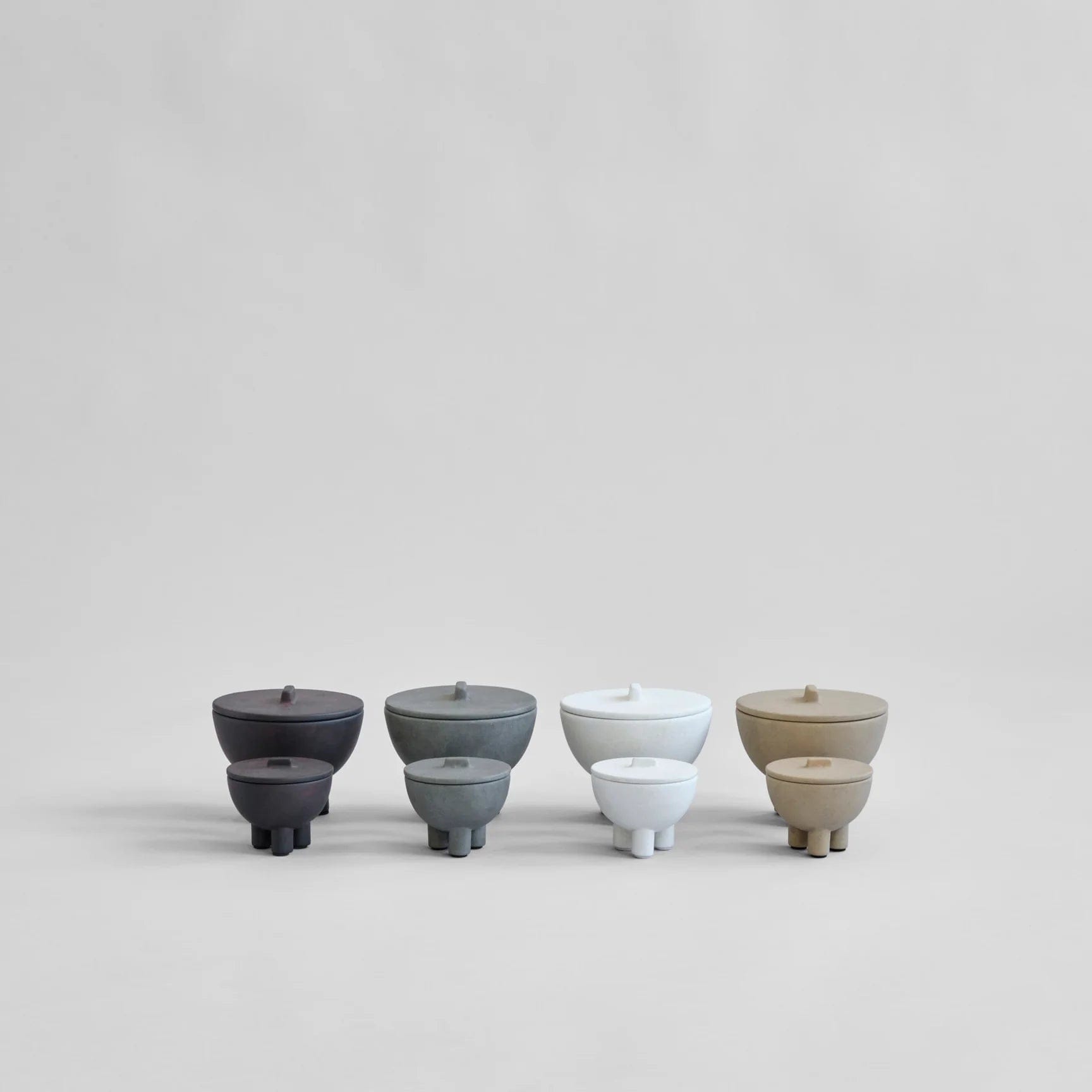 101 COPENHAGEN Διακοσμητικo Μπολ Duck Jar, Medio Κεραμικό Διακοσμητικό Δοχείο με Καπάκι Μπεζ10x12x12cm,101 COPENHAGEN