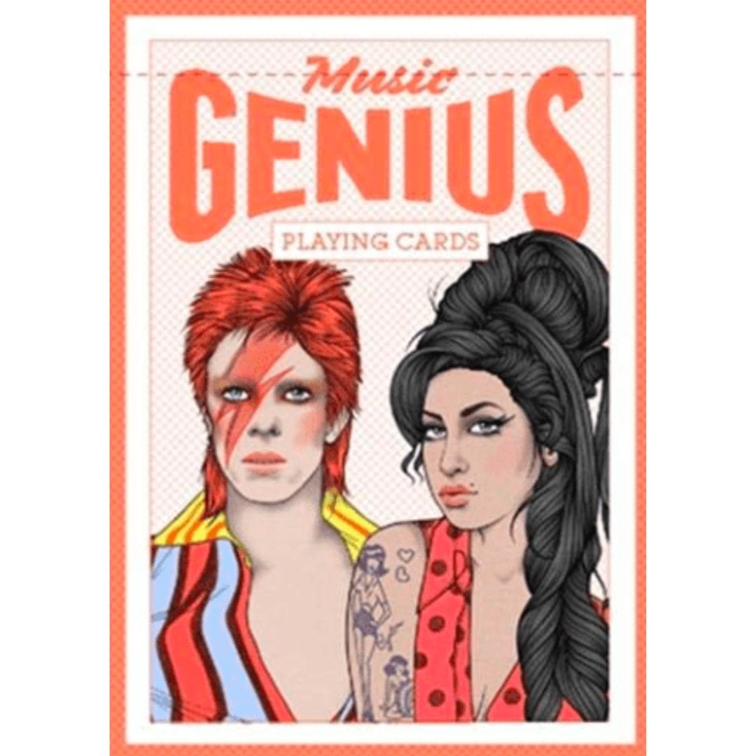 Hintsdeco Books Επιτραπέζιο Παιχνίδι Τράπουλα MUSIC playing Cards Πολύχρωμο 6.7x1.9x9.2 cm Hintsdeco