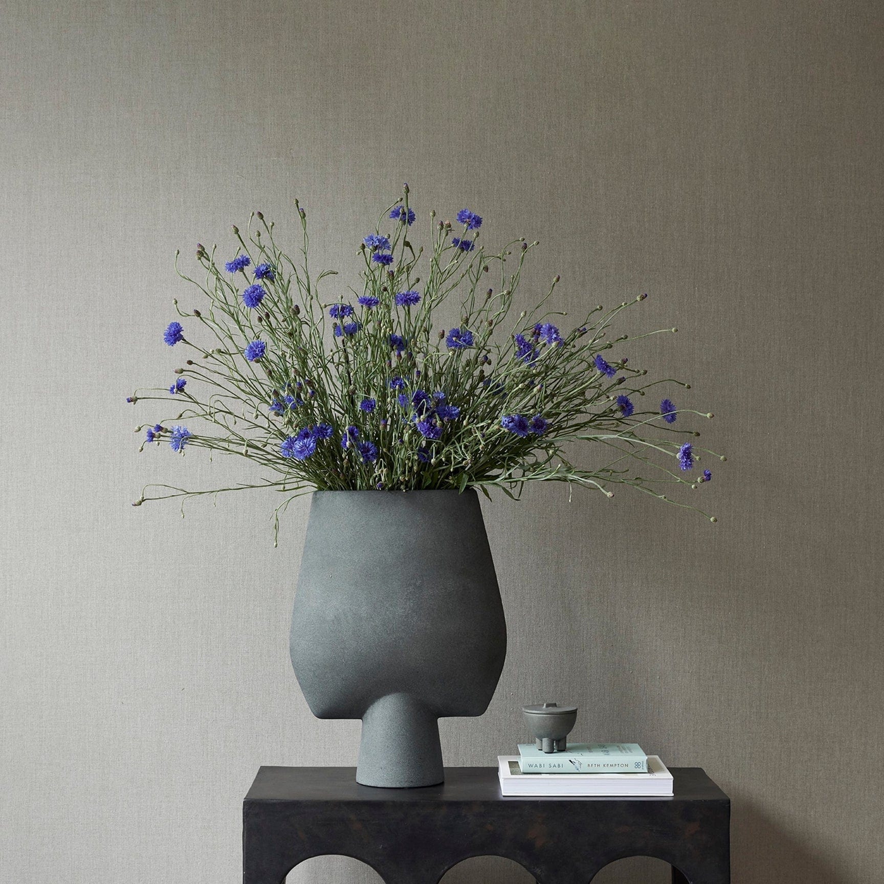 101 COPENHAGEN Βάζο Shere Square Κεραμικό Βάζο Big Γκρί 435x17x335 cm 101 COPENHAGEN
