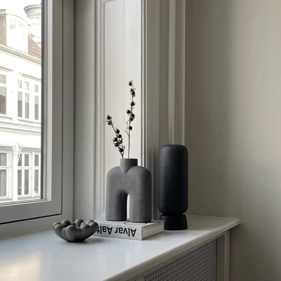 101 COPENHAGEN Διακοσμητική Πιατέλα Διακοσμητικό Μπόλ, Bloom, Mini, Γκρι, Κεραμικό, L15.5xW15.5xH6 cm, 101 COPENHAGEN