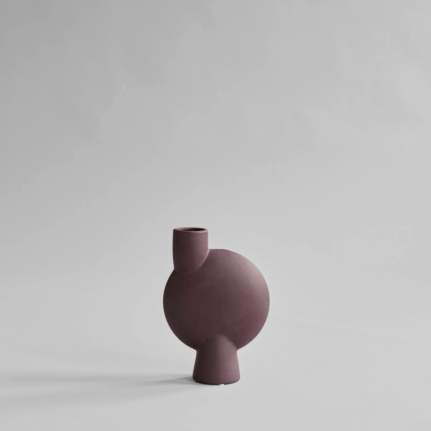 101 COPENHAGEN Βάζο Βάζο Sphere Bubl Medio Σκούρο Μπορντό Κεραμικό 26x8x8cm, 101 COPENHAGEN