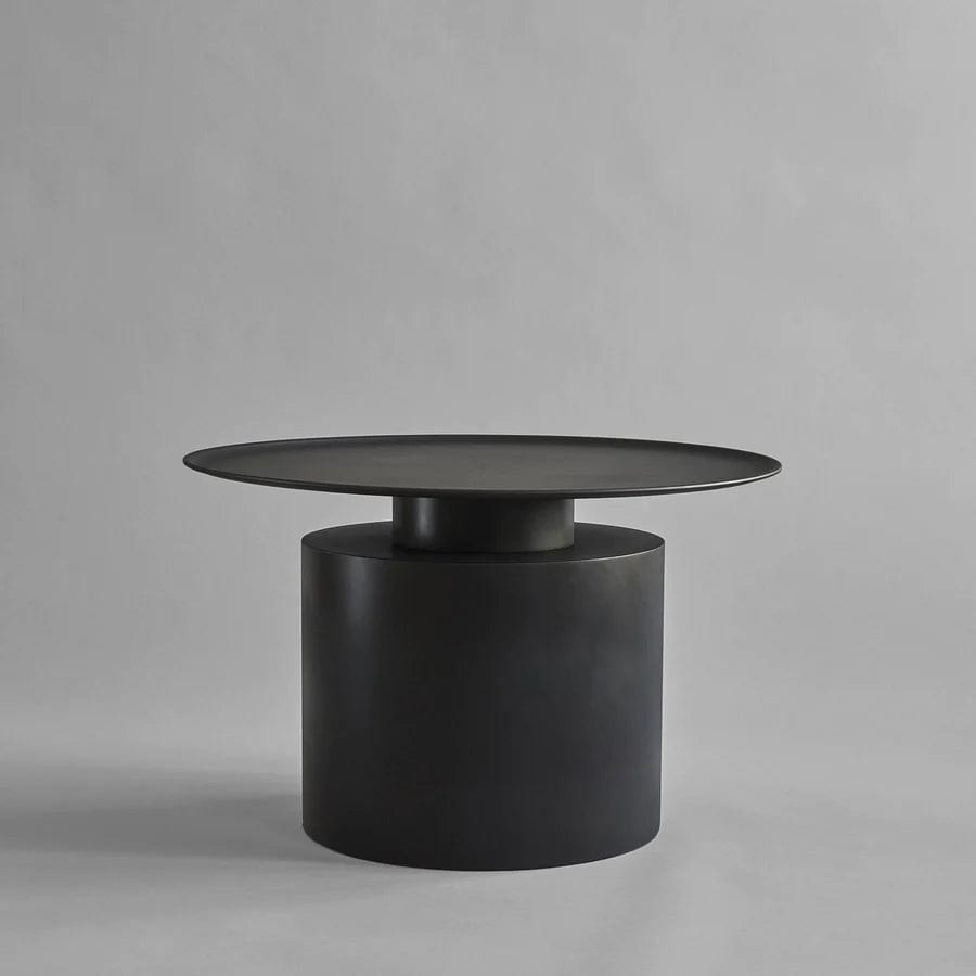 101 COPENHAGEN Coffee Table Τραπέζι Pillar Low Μαύρο Plated Metal H41x65Ø 101 COPENHAGEN