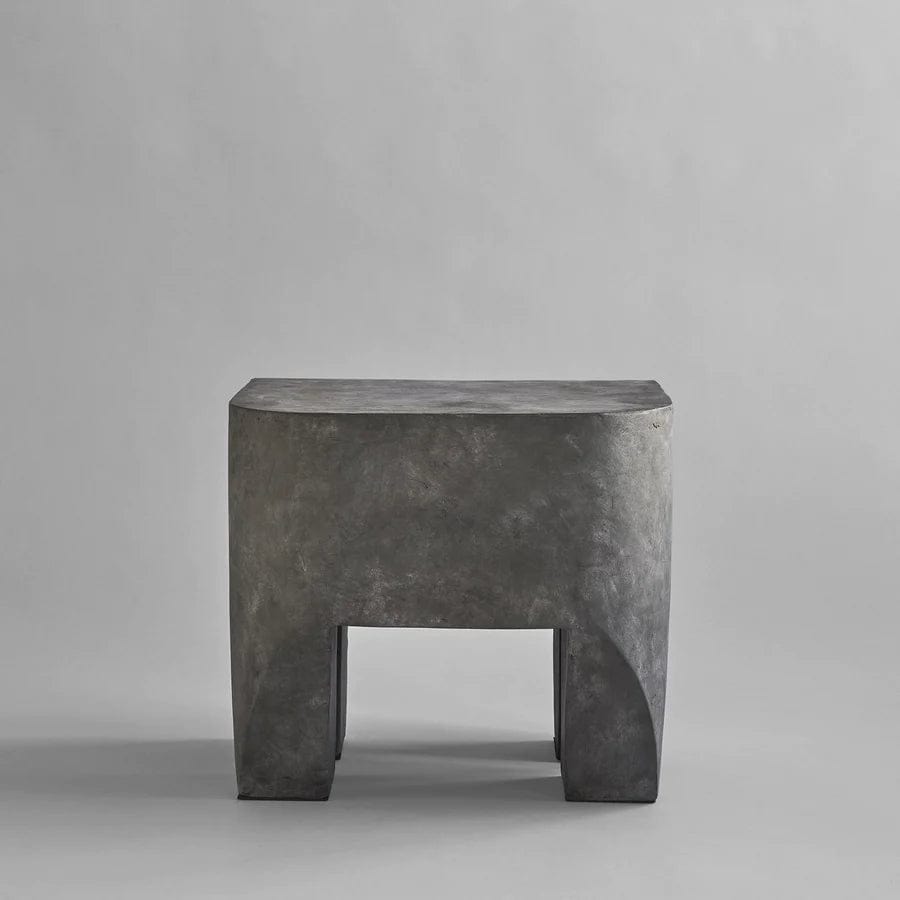 101 COPENHAGEN Σκαμπό Σκαμπό Sculpt Γκρί Σκυρόδεμα Από Ίνες L45xW45xH45 101 COPENHAGEN