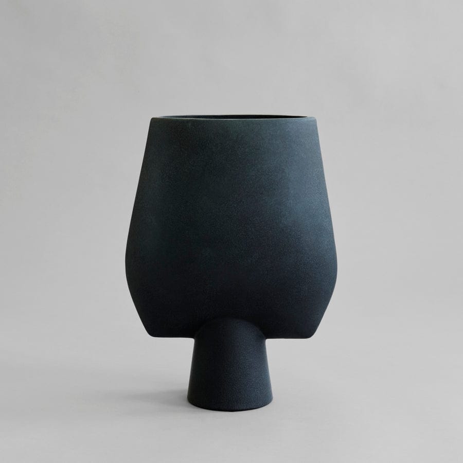 101 COPENHAGEN Βάζο Sphere Square Κεραμικό Βάζο Big Μαύρο 16x33x43cm 101 COPENHAGEN