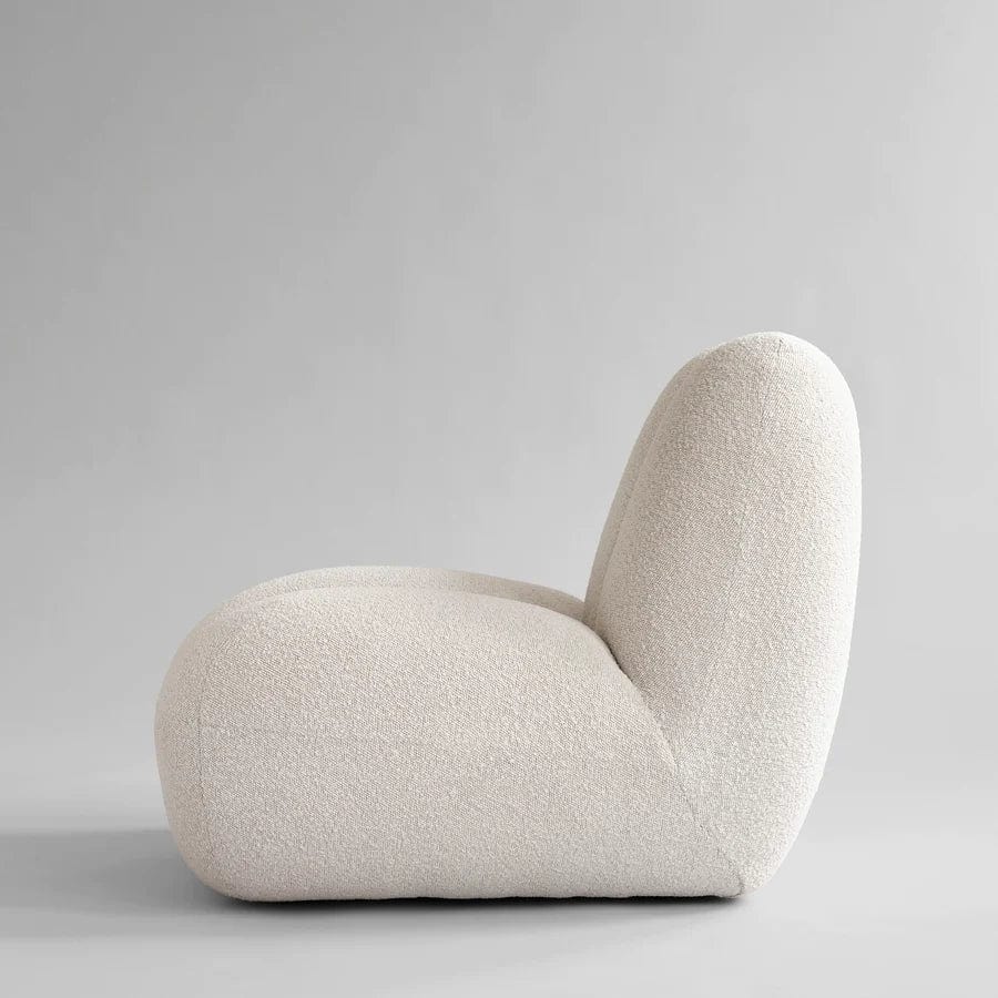 101 COPENHAGEN Πολυθρόνα Πολυθρόνα Toe Chair Λευκή Μπουκλέ/Σανέλ (Bouclé) L70xW80xH72 cm 101 COPENHAGEN