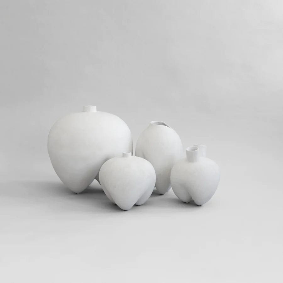 101 COPENHAGEN Βάζο Βάζο, Sumo Mini, Άσπρο, Κεραμικό, H 26cm x W 26cm x L 26,5cm 101 Copenhagen