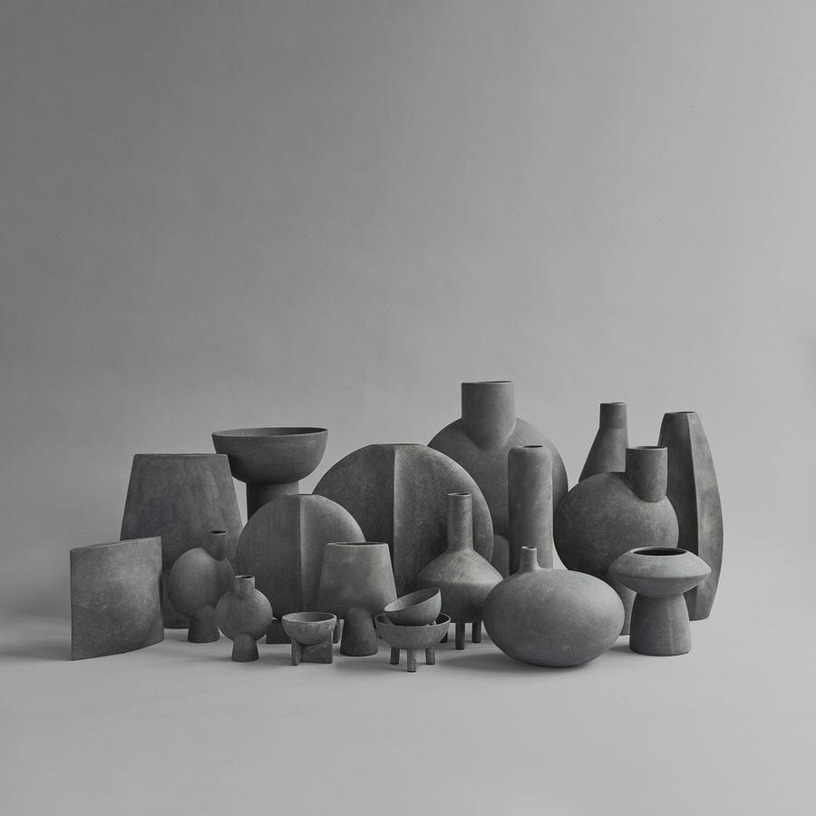 101 COPENHAGEN Βάζο Shere Square Κεραμικό Βάζο Big Γκρί 435x17x335 cm 101 COPENHAGEN