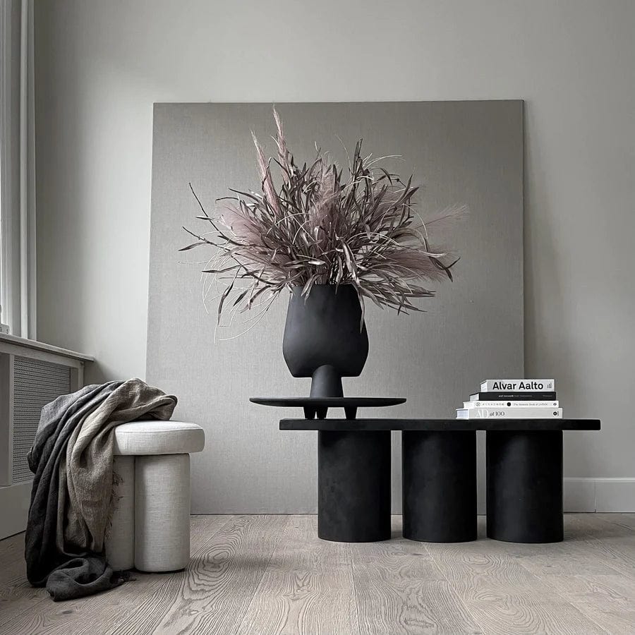 101 COPENHAGEN Πάγκος Πάγκος Big Foot Καφέ Ινώδες Σκυρόδεμα L120xW40xH45 cm 101 COPENHAGEN