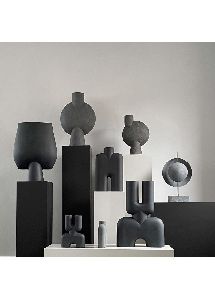 101 COPENHAGEN Βάζο Βάζο, Sphere Bubl, Hexa, Γκρι, Κεραμικό, 60x18.5x42 cm, 101 COPENHAGEN