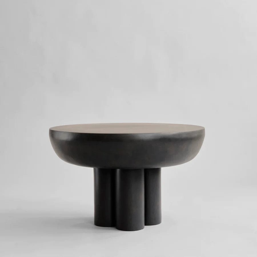 101 COPENHAGEN Coffee Table Τραπέζι Crown Table Tall Low Σκούρο Καφέ-Mαύρο, Fiber Concrete 50x45x45cm 101 COPENHAGEN