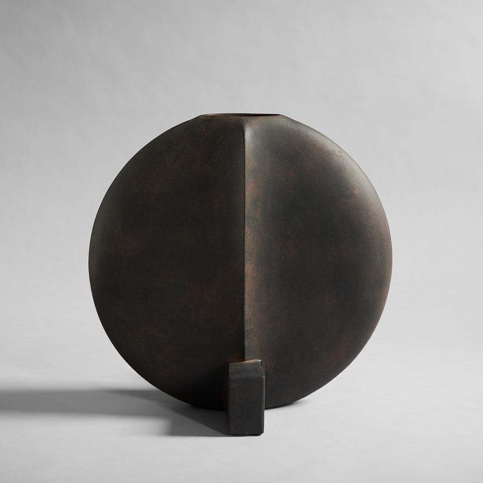 101 COPENHAGEN Βάζο Guggenheim Κεραμικό Βάζο Big Μαύρο/Καφέ 45x27x49cm 101 COPENHAGEN