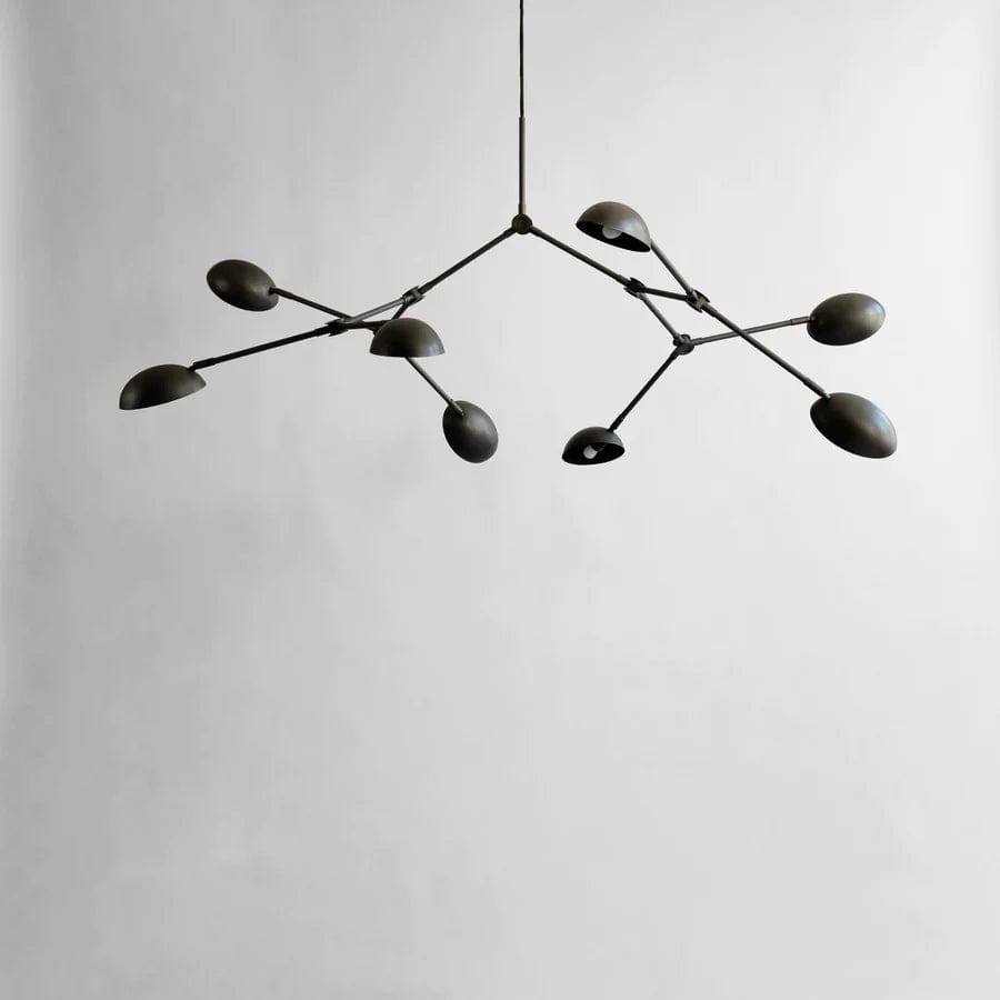 101 COPENHAGEN Φωτιστικό οροφής Φωτιστικό Οροφής, Drop Chandelier, Αλουμίνιο/Ορείχαλκος/Σίδερο, Μπρονζέ 102,5x155cm, 101 COPENHAGEN