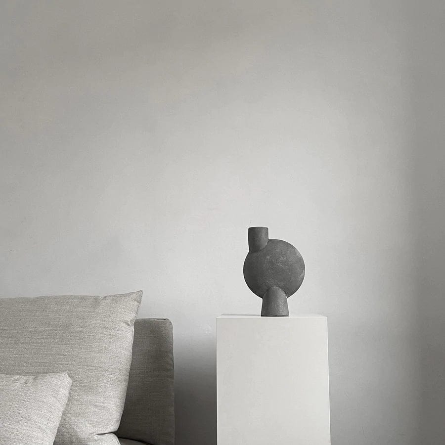 101 COPENHAGEN Βάζο Βάζο, Sphere Bubl, Medio, Σκούρο Γκρί, Κεραμικό,Ύψος 26cm x Πλάτος 18cm x Βάση 8cm, 101 COPENHAGEN