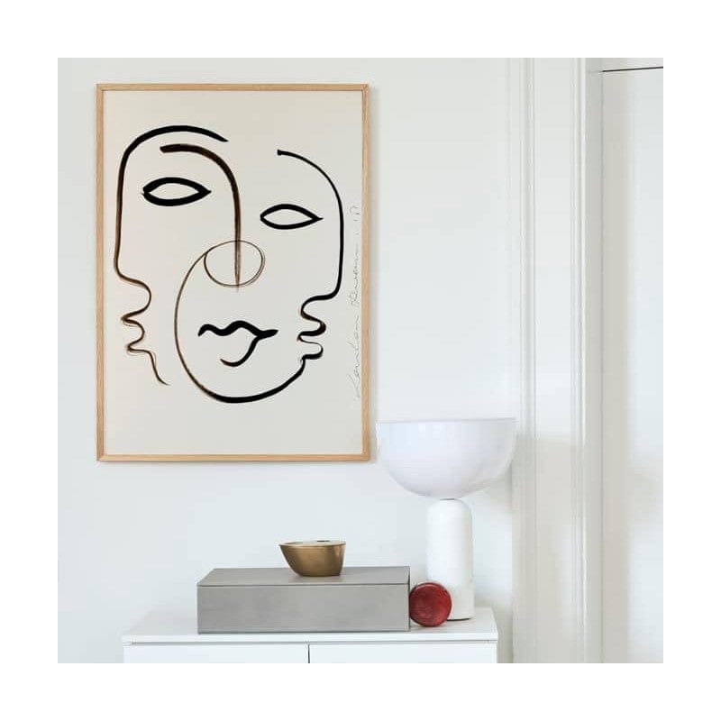 PAPER COLLECTIVE Poster Πόστερ,  We Are One, 30x40, Μπεζ/Μαύρο, Sustainable Paper, PAPER COLLECTIVE